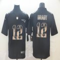 New England Patriots 12 Tom Brady Nike black Color Rush Limited Jersey Goddess version