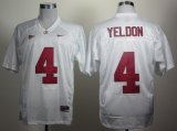 NCAA Alabama Crimson Tide T.J Yeldon 4 Crimson white College Jersey