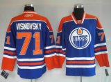 Edmonton Oilers 71# VISNOVSKY blue NHL Jerseys