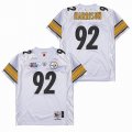 Pittsburgh Steelers James Harrison #92 white 2005 throwback nfl Jersey-SG