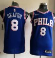 Nike Philadelphia 76ers #8 Jahlil Okafor blue nba jersey-QLM