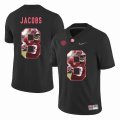 Custom Alabama Crimson Tide #8 Josh Jacobs black fashion college football jersey