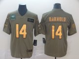 New York Jets #14 Sam Darnold green gold Nike Camo 2019 Salute to Service Retired Limited Jersey#40