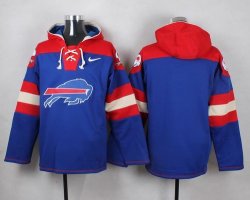 Custom Buffalo Bills blank Blue red nfl Hooded Sweatshirt