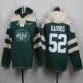 Custom New York Jets #52 Harris Green NFL Hooded Sweatshirt