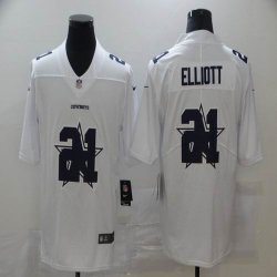 Nike Dallas Cowboys #21 Ezekiel Elliott white fashion Color Rush Limited Jersey-BD