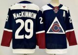 Colorado Avalanche Nathan Mackinnon 29# blue red Ice Hockey jersey-PD