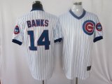 Chicago Cubs Banks 14 white MLB Jersey