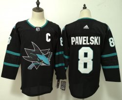 Adidas San Jose Sharks #8 Joe Pavelski black Ice Hockey Jersey