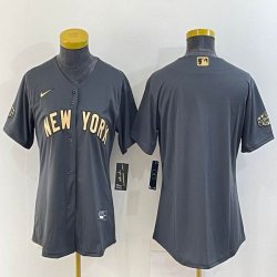 2022 MLB All-Star Nike Toronto Blue blank women gray majestic baseball jerseys-BD 01