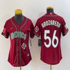 Youth 2023 World Cup Mexico #56 Randy Arozarena red majestic baseball jerseys 13