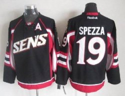 Reebok Ottawa Senators #19 spezza Black Jersey