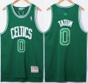 Nike Boston Celtics #0 Jayson Tatum throwback green nba basketball jerseys 75th-XD