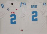 Ole Miss Rebels #2 Jaxson Dart White college football jerseys-PNS