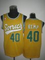 Seattle SuperSonics 40 Shawn Kemp yelow NBA Basketball Jersey