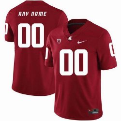 Custom Washington State Cougars red college football jerseys-PNS