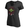 Women Portland Trail Blazers Fanatics Branded Black 2018 NBA Playoffs Star Wars Win You Must V-Neck T-Shirt