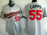 MLB Minnesota Twins 55 CAPPS gray jersey