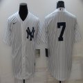 Nike New York Yankees #7 Mickey Mantle white majestic baseball Jersey-BD