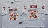 Oklahoma Sooners #32 Samaje Perine white fashion college football jersey(1)