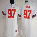 Women Ohio State Buckeyes Joey Bosa #97 NCAA Football Jersey - white