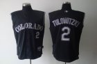 Colorado Rockies 2 TULOWITZKI black jerseys