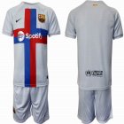 2022-2023 Barcelona club white soccer jerseys second away