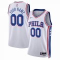 Customized Philadelphia 76ers white basketball jerseys