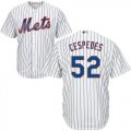 Youth New York Mets #52 Yoenis Cespedes white Blue Strip baseball Jerseys-1