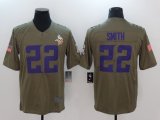 Nike Dallas Vikings #22 Harrison Smith green USA flag Color Rush Limited Jersey