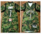 NBA Toronto Raptors 7 Kyle Lowry green camo basketball Jersey