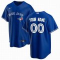 custom Nike Toronto Blue Jays blue majestic baseball Jersey