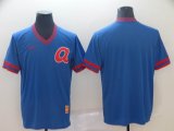 Nike Atlanta Braves blank blue throwback baseball jersey