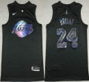 Nike Los Angeles Lakers #24 Kobe Bryant black nba jerseys-XD