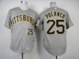 Pittsburgh Pirates Gregory Polanco 25# gray mlb jersey