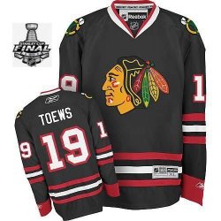 2013 NHL Stanley Cup Chicago Blackhawks #19 Jonathan Toews Black Jersey