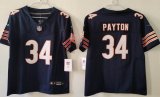 Women Chicago Bears #34 Walter Payton blue Nike Vapor F.U.S.E. Limited Jersey