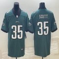 Nike Philadelphia Eagles #35 Boston Scott green Color Rush Limited Jerseys-BD