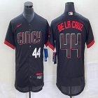 Nike Cincinnati Reds #44 Elly De La Cruz black Flexbase Authentic Collection Jersey city version-BD 05