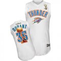 Oklahoma City #35 Kevin Durant White NBA Champion Jerseys