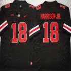 Ohio State Buckeyes #18 Marvin Harrison Jr. black college football jerseys