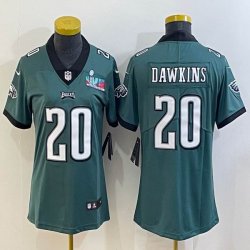 2023 Super Bowl Youth Nike Philadelphia Eagles #20 Brian Dawkins green Color Rush Limited Jersey