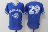 Toronto Blue Jays #29 Joe Carter blue throwback baseball jerseys