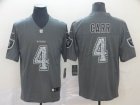 Nike Oakland Raiders 4 Derek Carr gray fashion Color Rush Limited Jersey