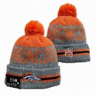 2024 Broncos gray orange NFL Sports Cuffed Knit Hats