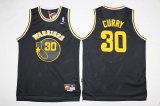 Golden State Warriors Stephen Curry throwback black basketball jersey