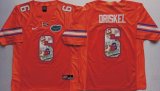 Florida Gators Orange Jeff Driskel #6 orange fashion college football jersey