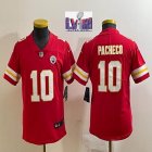 Youth Nike Kansas City Chiefs #10 Isiah Pacheco red Color Rush Limited Jersey-BD