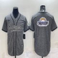 Nike San Diego Chargers blank Hemp grey baseball jerseys Joint name-BD 01