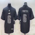 Nike Philadelphia Eagles #6 DeVonta Smith black Color Rush Limited Jersey Reflective version